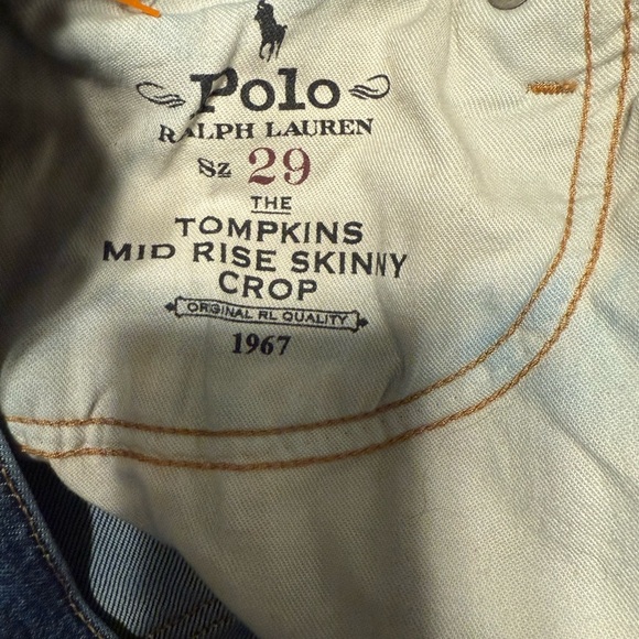Polo Ralph Lauren The Tompkins Midrise Skinny Crop - Picture 5 of 5